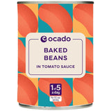 Ocado Baked Beans in Tomato Sauce 420g, imported from the UK