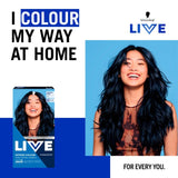 Schwarzkopf LIVE Cosmic Blue permanent hair dye, UK version