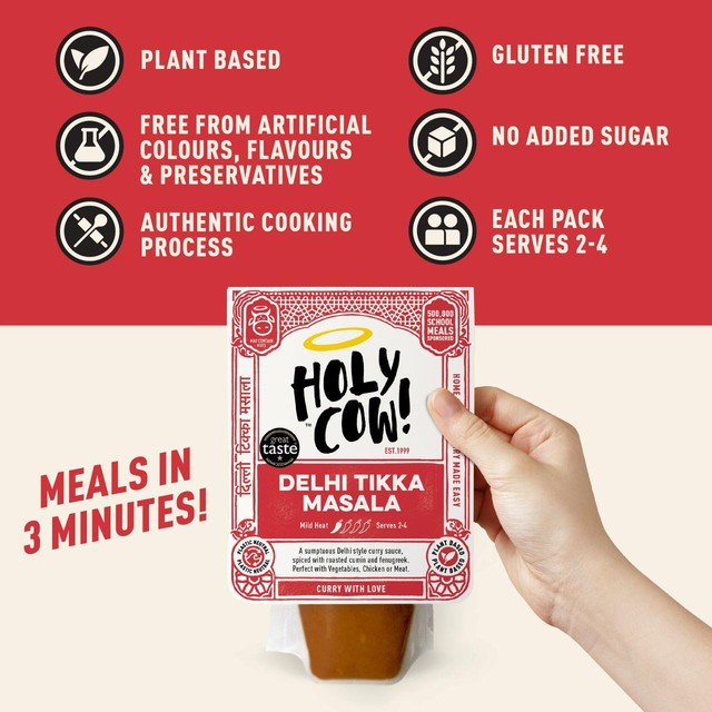 Holy Cow Delhi Tikka Masala curry sauce 250g, UK version
