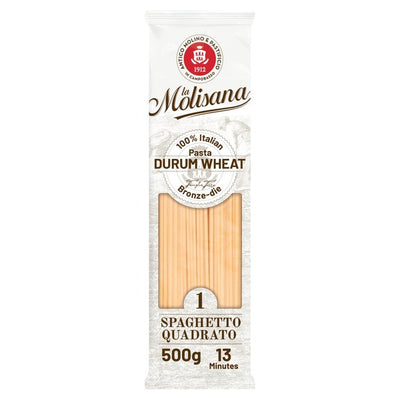 M&S La Molisana Spaghetti Quadrato Italian Dry Pasta No.1 500g- Buy online at McGrocer