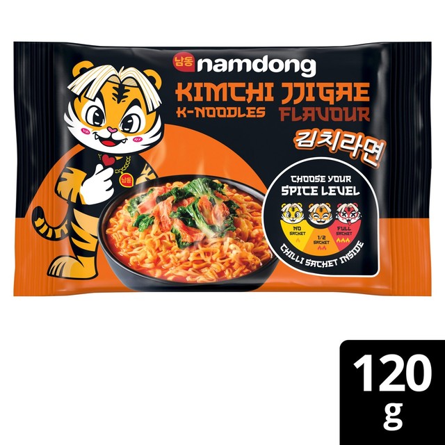 Namdong Kimchi Jjigae instant noodle block 120g, imported from the UK