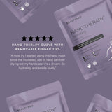 Beauty Pro hand therapy gloves with removable fingertips - British product