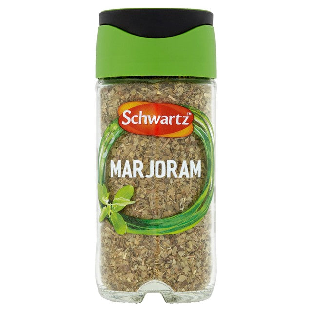 Schwartz marjoram dried herb in jar 8g (British brand)
