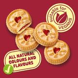 Jammie Dodgers Raspberry Shortcake Biscuits Minis 6 x 20g, UK version