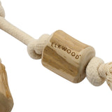 Pet Brands Elkwood double coffee wood rope toy - British product
