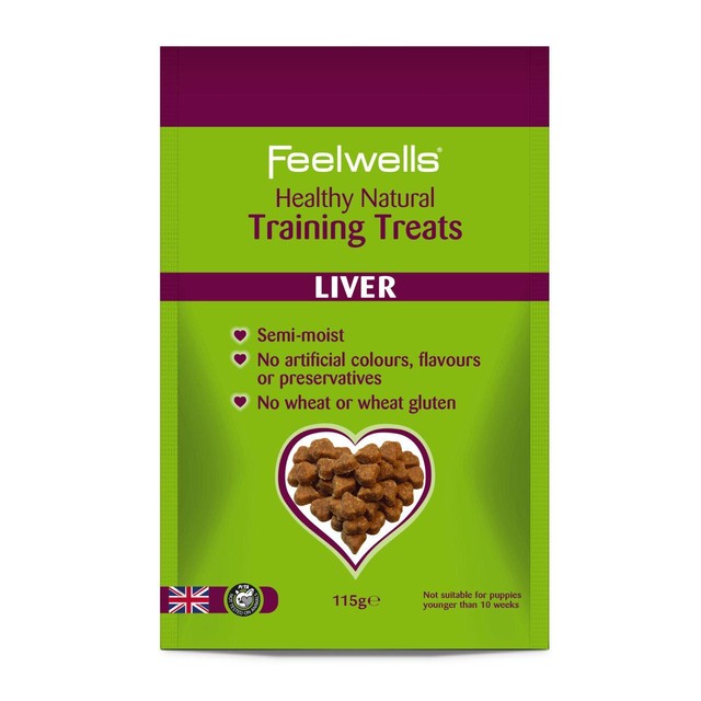 Feelwells liver dog training treats 115g - British product