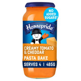 M&S Homepride No Added Sugar Pasta Bake Sauce Tomato & Cheddar Cheese- Buy online at McGrocer