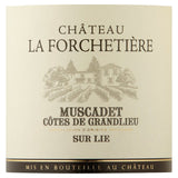 Chateau Forchetiere Muscadet Cotes de Grand Lieu white wine 75cl - British product