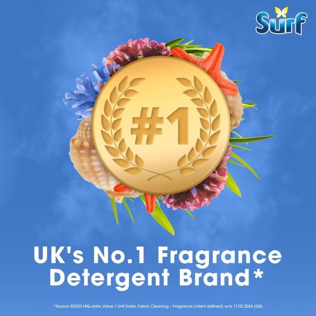 Surf Deep Sea laundry liquid detergent 1600ml (British brand)