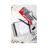 Uni-ball black rollerball pen 3-pack (British brand)