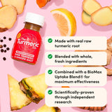 the turmeric co raw turmeric and ginger shot 60ml (British brand)