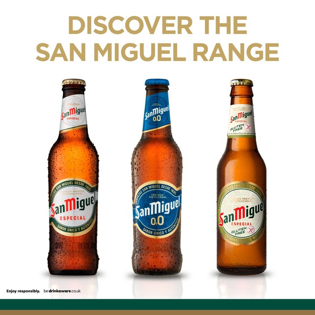 San Miguel Especial Spanish lager 4 x 330ml (British brand)