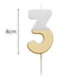 M&S Talking Tables Number 3 Large Gold Number Candle- Buy online at McGrocer