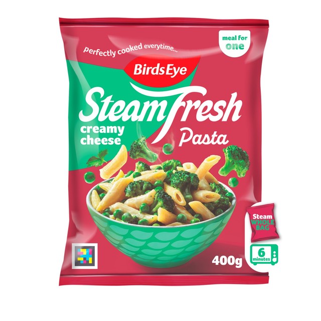 Birds Eye Steamfresh creamy cheese vegetable penne pasta (British brand)