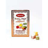 M&S Sebahat Turkish Delight Box Mixed Flavours Orange, Apple and Pomegranate 200g- Buy online at McGrocer