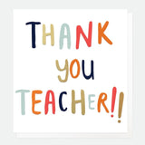 Caroline Gardner thank you card for teacher - British product