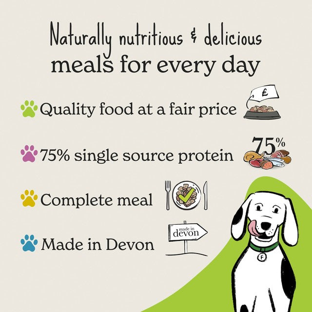 Forthglade wet dog food sardines with sweet potato 395g - British product
