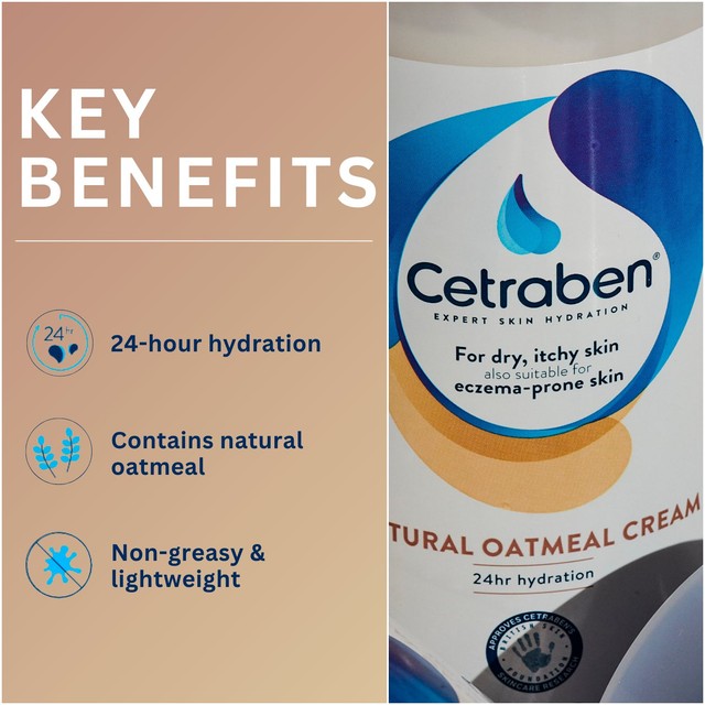 Cetraben natural oatmeal body cream 190g - British product