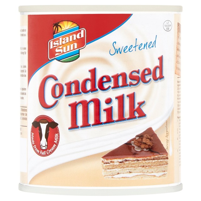 Island Sun full cream condensed milk 397g, UK version