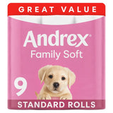 M&S Andrex Family Soft 2-Ply Toilet Roll 9 Rolls- Buy online at McGrocer
