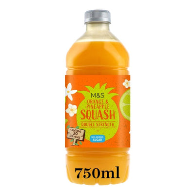 M&S M&S Orange & Pineapple Double Strength Squash 750ml- Buy online at McGrocer
