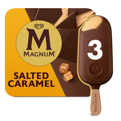 أعواد آيس كريم M&S Magnum Salted Caramel 3 × 100 مل - اشترِ عبر الإنترنت من McGrocer