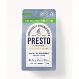 M&S Presto Half Caf Espresso Ground Coffee 200g- Buy online at McGrocer