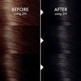 John Frieda Foam Hair Colour Natural Black 2N Kit, UK version