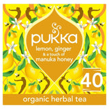 M&S Pukka Herbs Organic Lemon, Ginger & Manuka Honey Herbal Tea Bags 40 Pack- Buy online at McGrocer