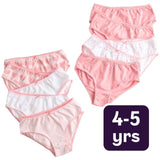 M&S M&S Girls Cotton Heart Knickers, Pink Mix, 4-5 Years- Buy online at McGrocer