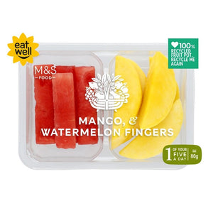 M&S Mango & Watermelon Fingers Fresh Fruit Snacks 300g