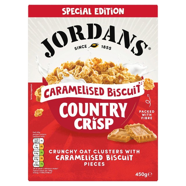 Jordans Country Crisp cereal 450g, imported from the UK
