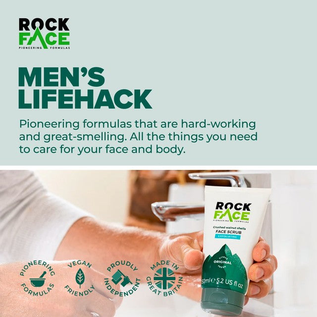 Rock Face Exfoliating Face Scrub Citrus Fresh 100ml, imported from the UK