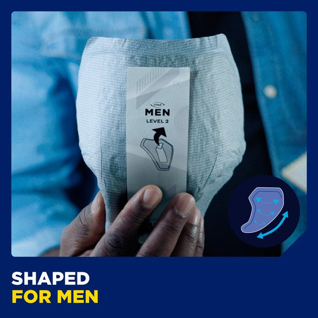 TENA Men Level 2 Incontinence Absorbent Protectors 10 Pack (British brand)