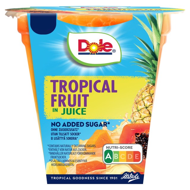 Dole Tropical Fruit in Juice Fruit Pot 198g - British product
