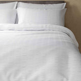 M&S M&S Unisex Pure Cotton Striped Seersucker Bedding Set White King Size- Buy online at McGrocer