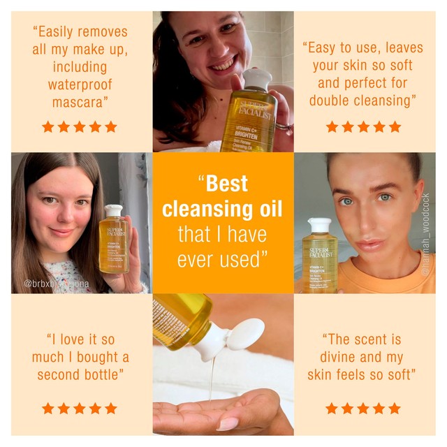 Super Facialist Vitamin C Cleansing Oil 200ml (British brand)