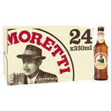 Birra Moretti lager beer 24 x 330ml bottles - British product