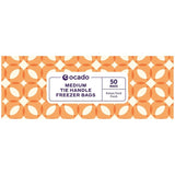 Ocado medium tie handle freezer bags, imported from the UK