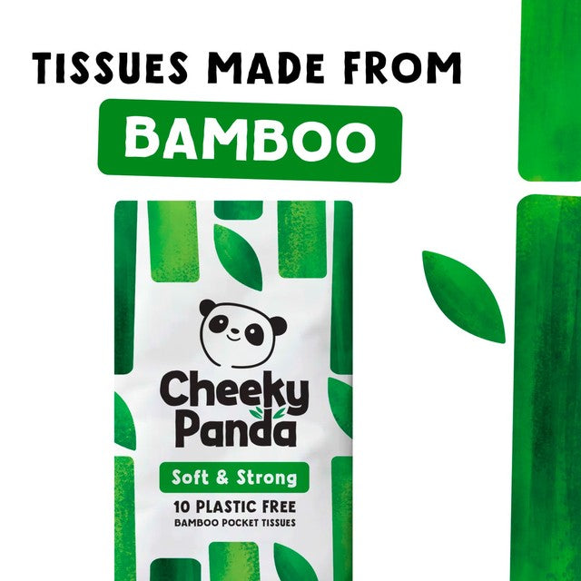 Cheeky Panda bamboo pocket tissue 10 pack - British product
