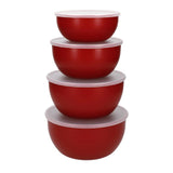 M&S KitchenAid Universal Prep Bowl Set Red 4 Piece Mixing Bowls- Buy online at McGrocer
