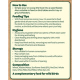 Peckish Natural Balance wild bird seed mix 12.75kg, imported from the UK