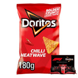 Doritos Chilli Heatwave, sachet à partager de 180 g de chips tortillas.