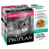 Pro Plan NutriSavour Delicate wet cat food with ocean fish (British brand)