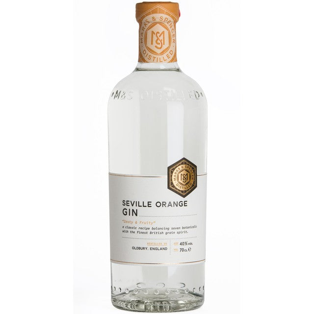 M&S Seville Orange Gin 700ml, imported from the UK