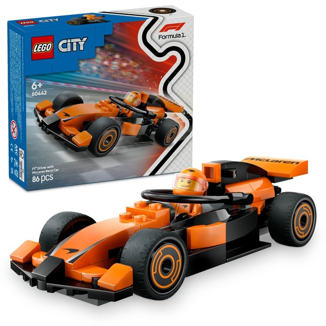 LEGO Formula F1 Driver with McLaren Race Car 86 piece building toy set, UK version