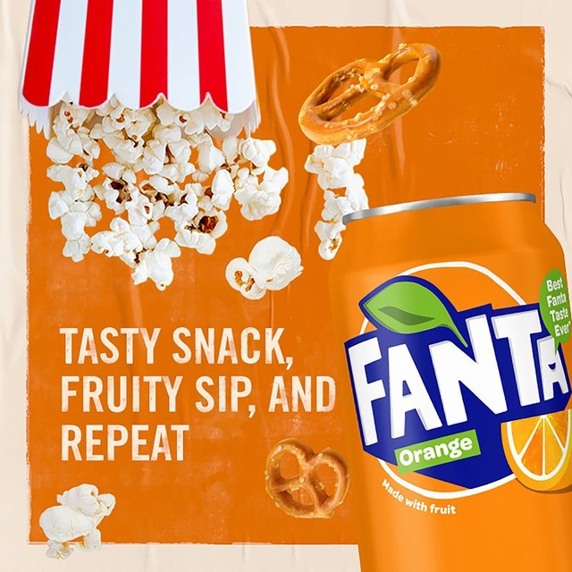 Fanta orange soft drink 6 x 250ml - British product