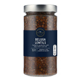 M&S Beluga Lentils jar of cooked lentils (British brand)