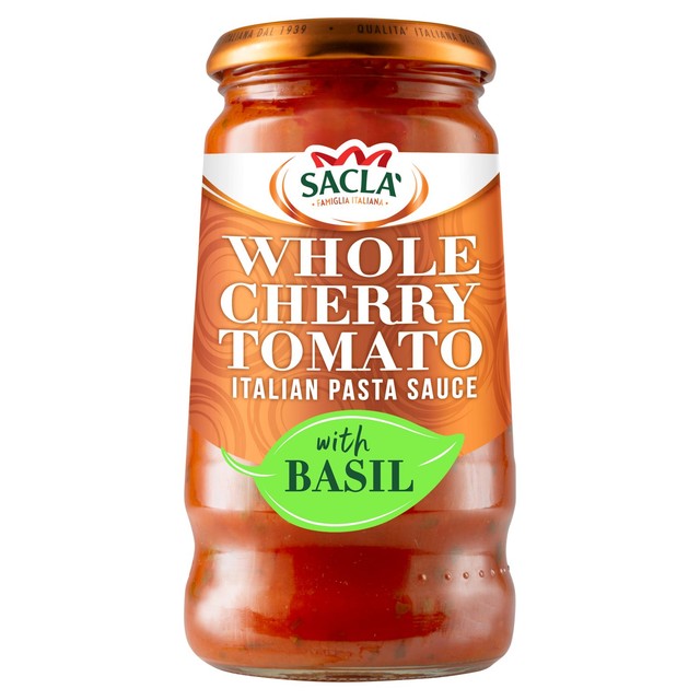 Sacla whole cherry tomato and basil pasta sauce 350g (British brand)