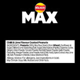 Walkers Max chili and lime coated peanuts 175g (British brand)